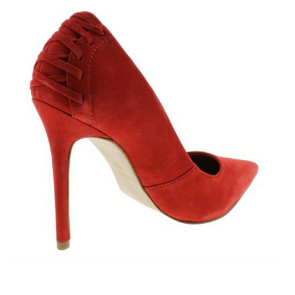 NWT sexy SM Red Suede Paiton Stiletto  Sz 9